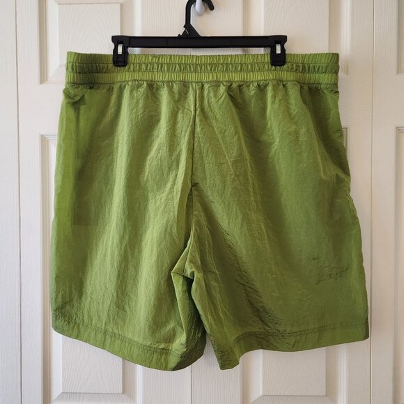Mens Old Navy Quick-Dry Olive Green Shorts 2X With Elastic Waistband & Pockets - Picture 7 of 8